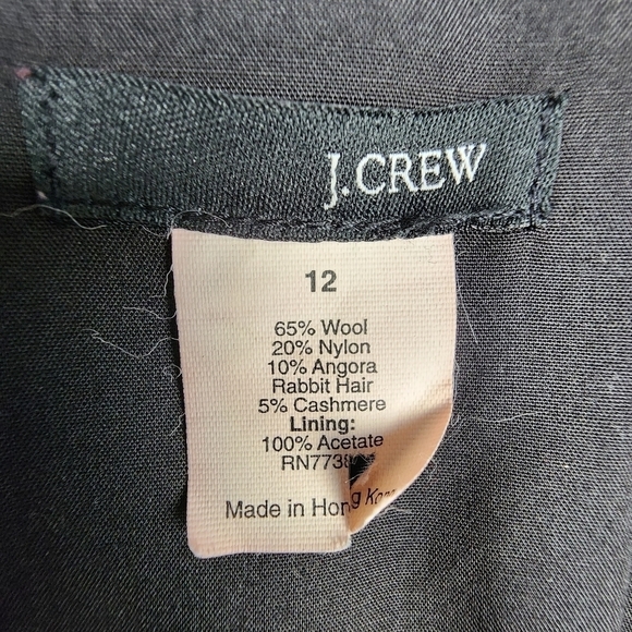 J. Crew Wool Blend Back Lace Up Back A Line Skirt Size 12 - Picture 4 of 9